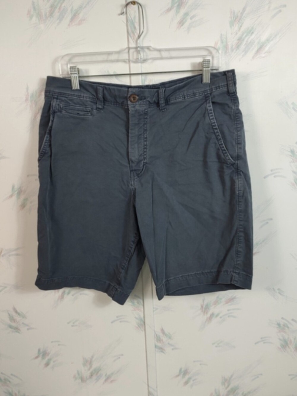 Men's American Eagle Next Level Stretch Classic Flat Front Shorts Blue 34